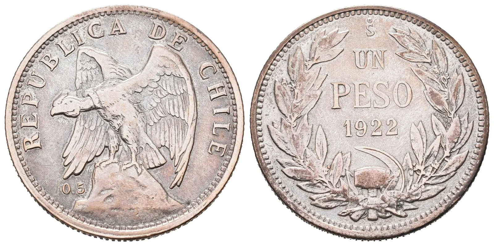 Chile, 10 Centavos 1865