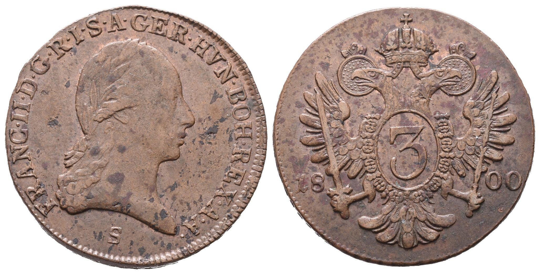 František II., 3 Krejcar 1800 S
