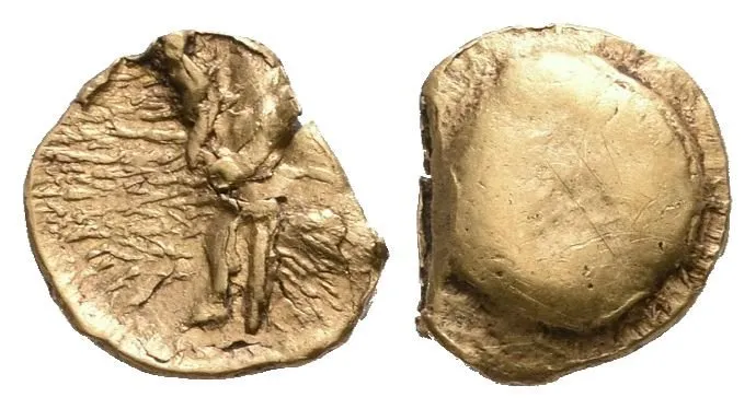1/8 Statéru, typ Athéna-Alkis (pozdní emise), Nepravidelný hrbol — 1