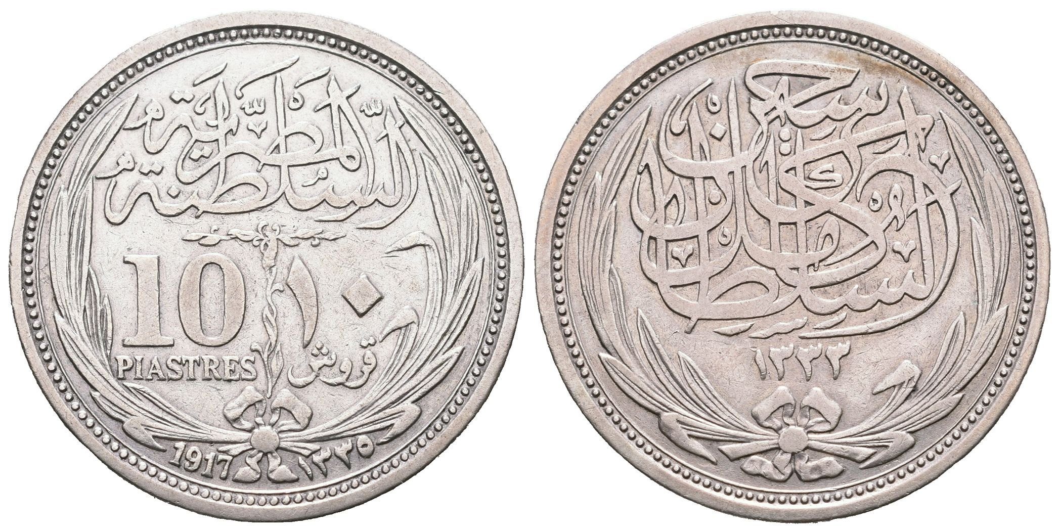 Egypt, 10 Piastr AH 1335 (1917)