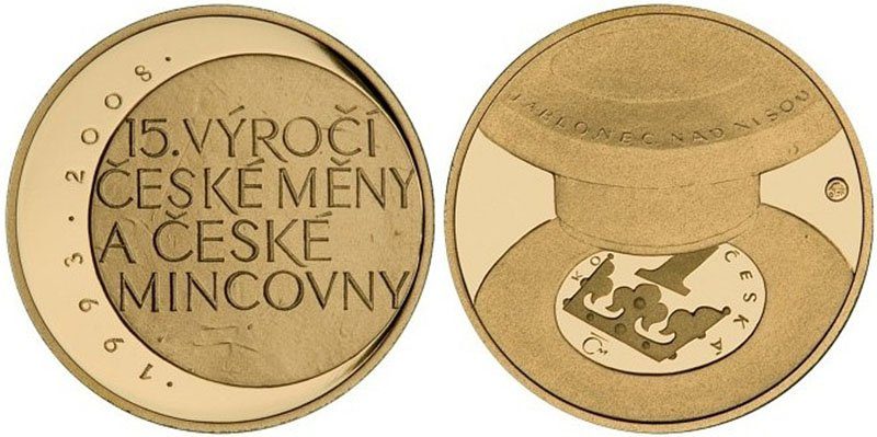 Medaile 2008 - Výročí české měny a mincovny