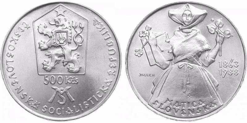 500 Kčs 1988 - Matica Slovenská