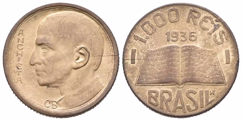 Brazílie, 1000 Reis 1936