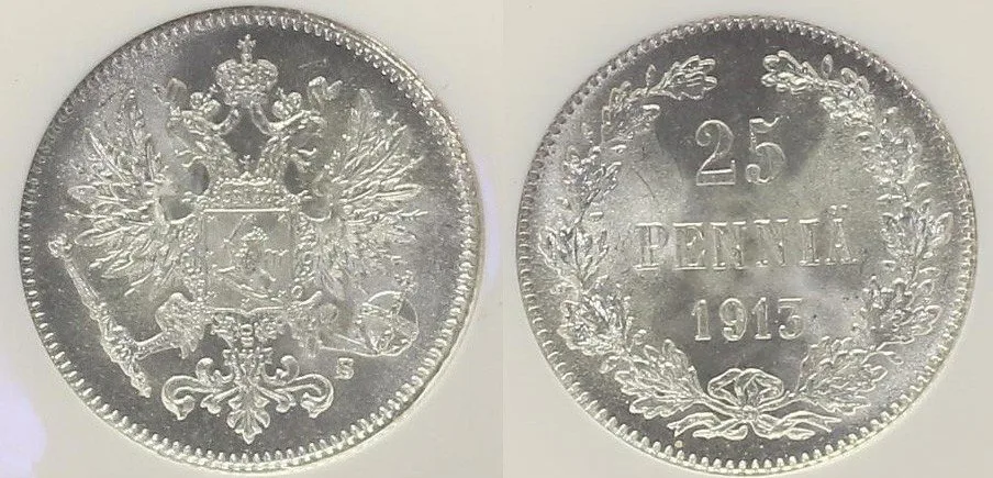 Ražby pro Finsko, Mikuláš II., 1894 - 1917 — 1