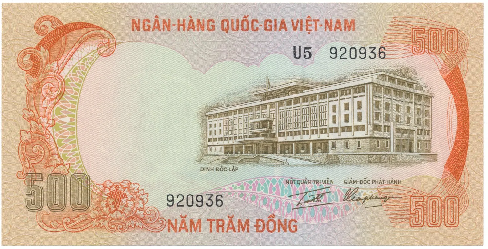 Jižní Vietnam, 500 Dong (1972), P.33a