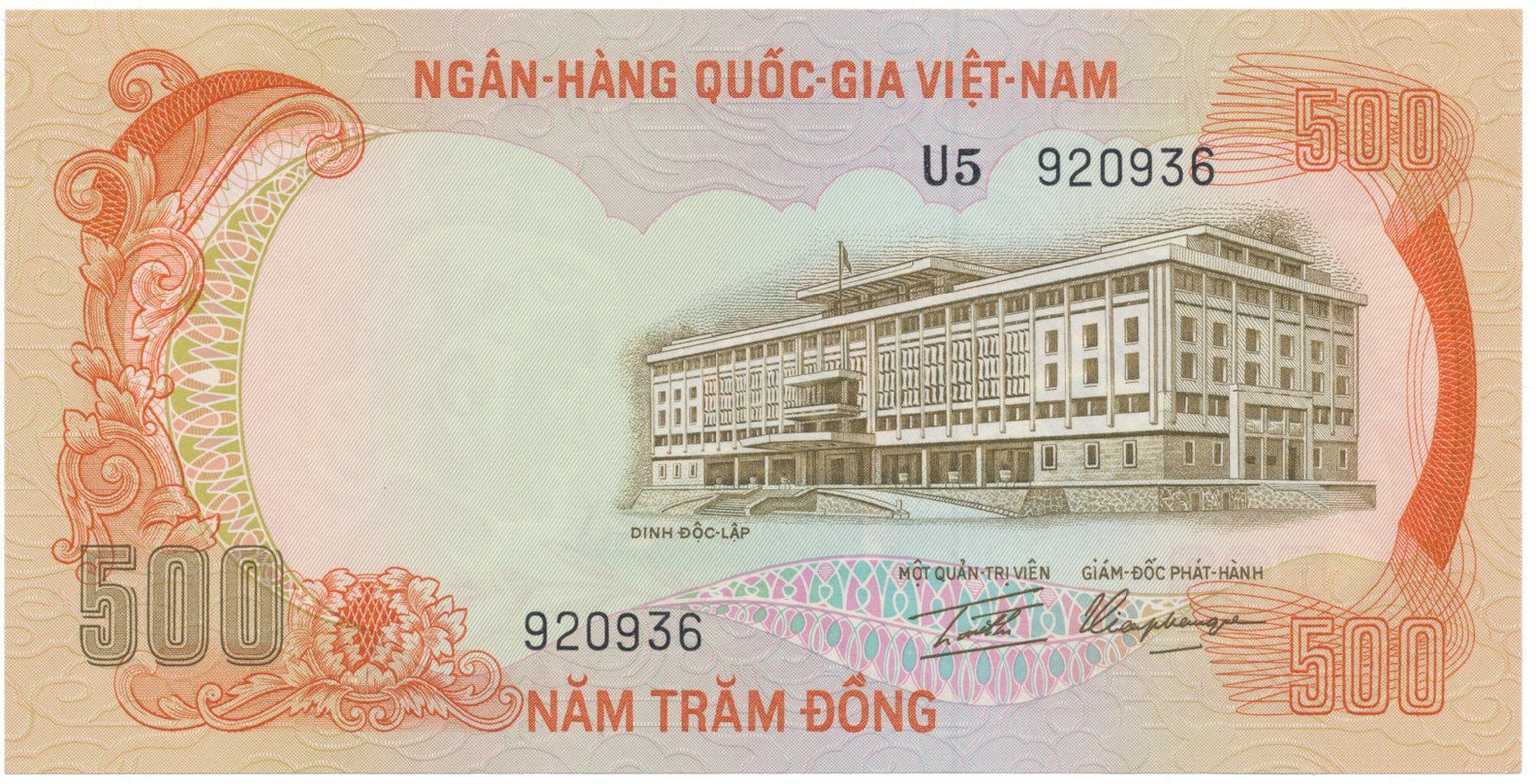 Jižní Vietnam, 500 Dong (1972), P.33a