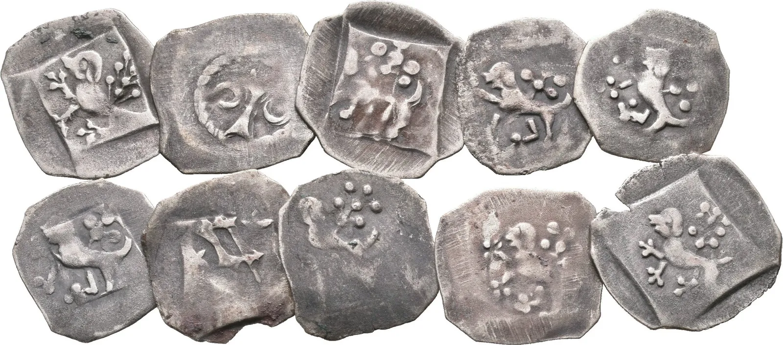 Soubor mincí - Pfennig, minc. Öttingen, Majuskulní gotické L / Öttingenský — 1