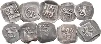 Soubor mincí - Pfennig, minc. Öttingen, Majuskulní gotické L / Öttingenský — 1