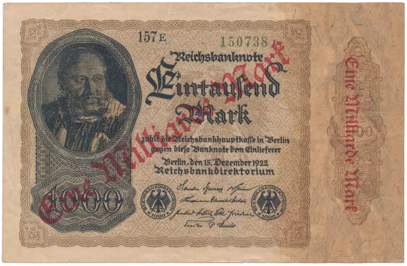Německo, 1 Milliarde Mark 1923, Ro.110e