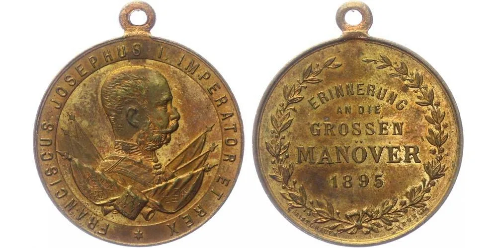 František Josef I., medaile vojenských manévrů — 1