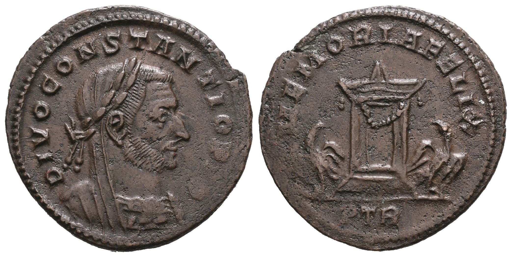 Constantius I. Chlorus, posmrtný follis