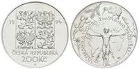 200 Kč 1994 - Ochrana životního prostředí, kapsle, certifikát — 1