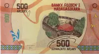 Madagaskar, 500 Ariary (2017~2022), P.99 - fotografie 2