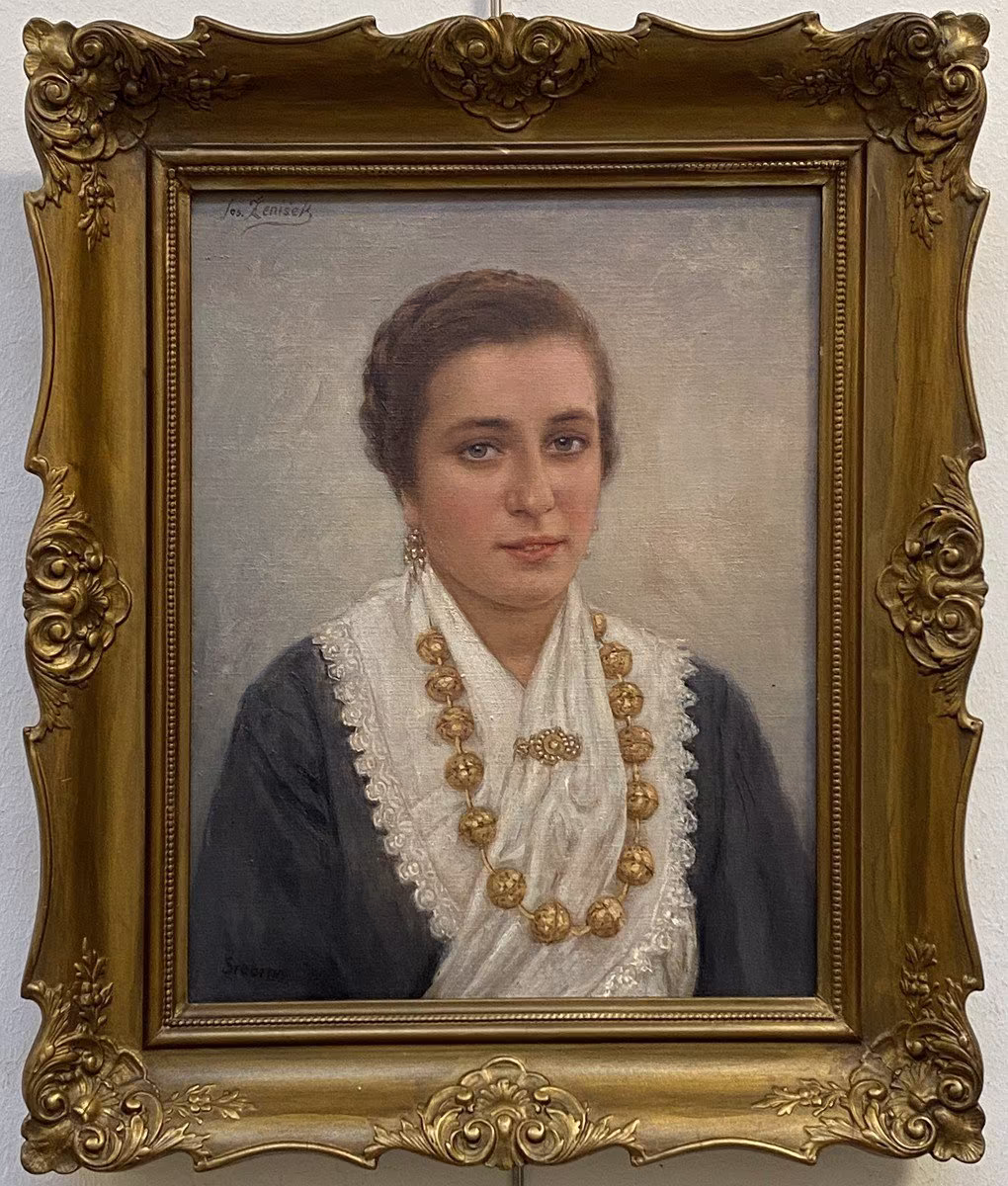 Josef Ženíšek: Josef Ženíšek (1855 - 1944) - Portrét z Dalmácie