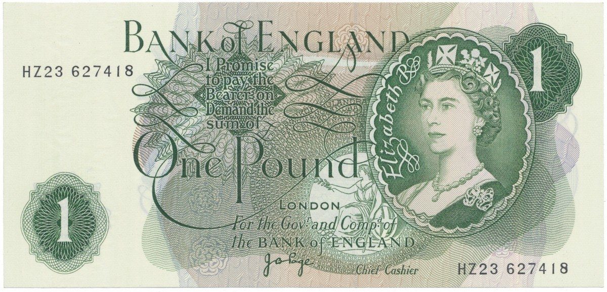 Velká Británie, 1 Pound (1970~1977), Page, P.374g