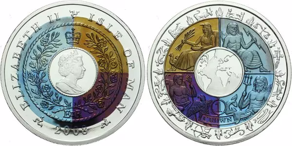 1 Crown 2008 - Mezínárodní rok planéty Zem, etue a certifikát, Ag 0,999 (6,3 g), Tita