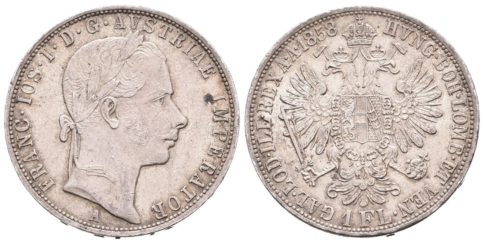Zlatník 1858 A, velmi pěkná zachovalost, patina, drobné rysky — 1