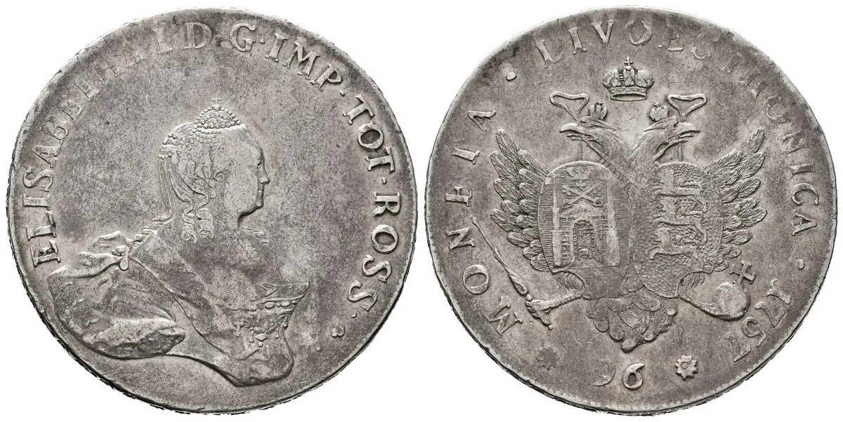 Ražby pro Livonsko - Estonsko, Alžběta, 1741 - 1762 — 1