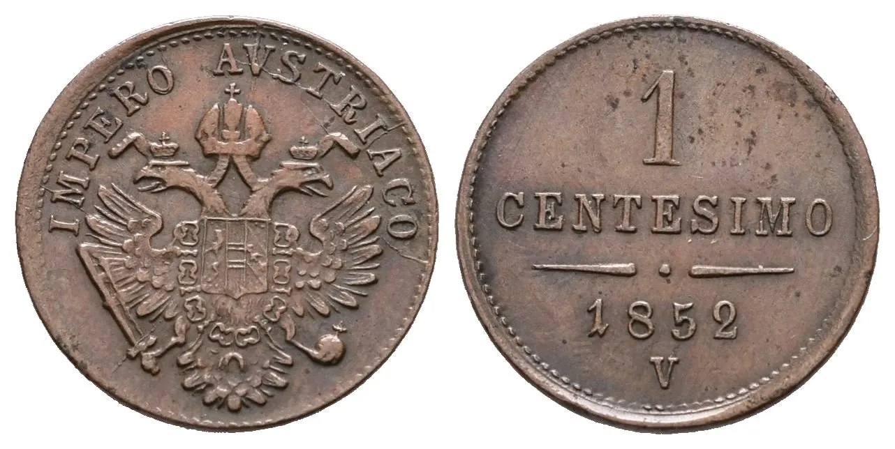 1 Centesimo 1852 V