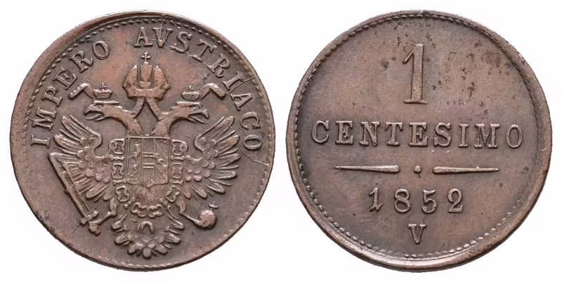 1 Centesimo 1852 V