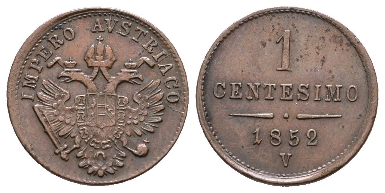 1 Centesimo 1852 V