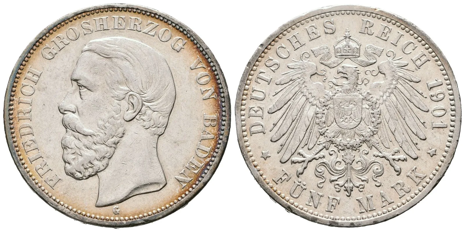 Baden, 5 Marka 1901 G