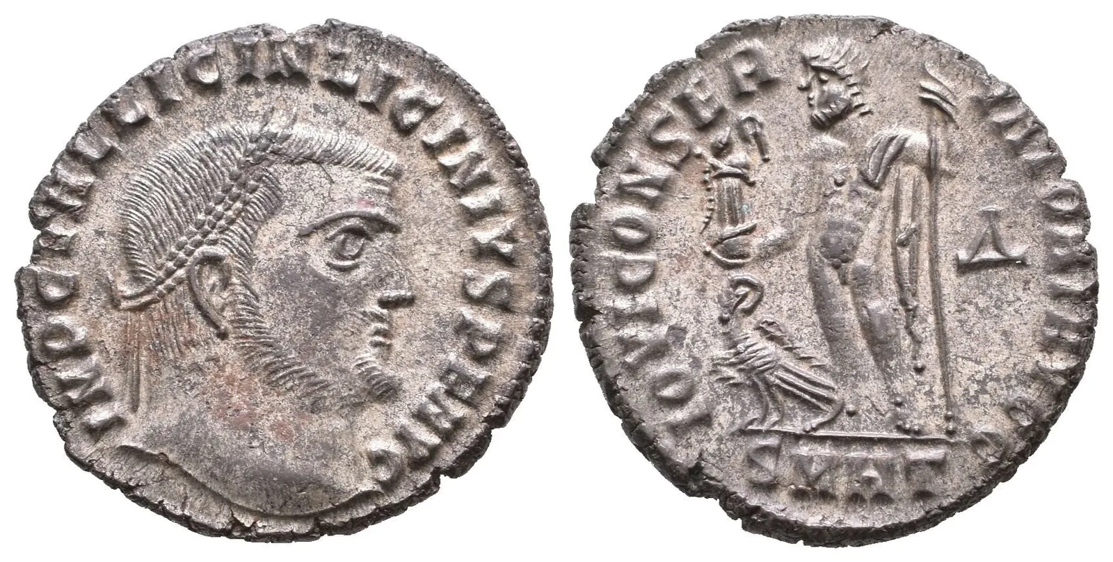 Follis, Heraclea, 312, Rv: IOVI CONSERVATORI AVGG, stojící Jupiter zleva drží — 1