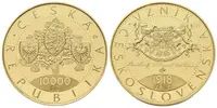 10000 Kč 2018 - 100. výročí vzniku Československa, PROOF - fotografie 2
