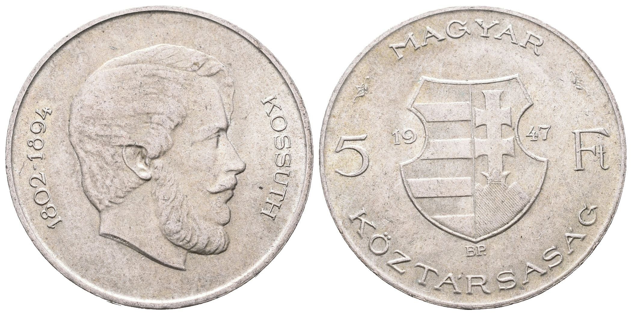 Maďarsko, 5 Forint 1947
