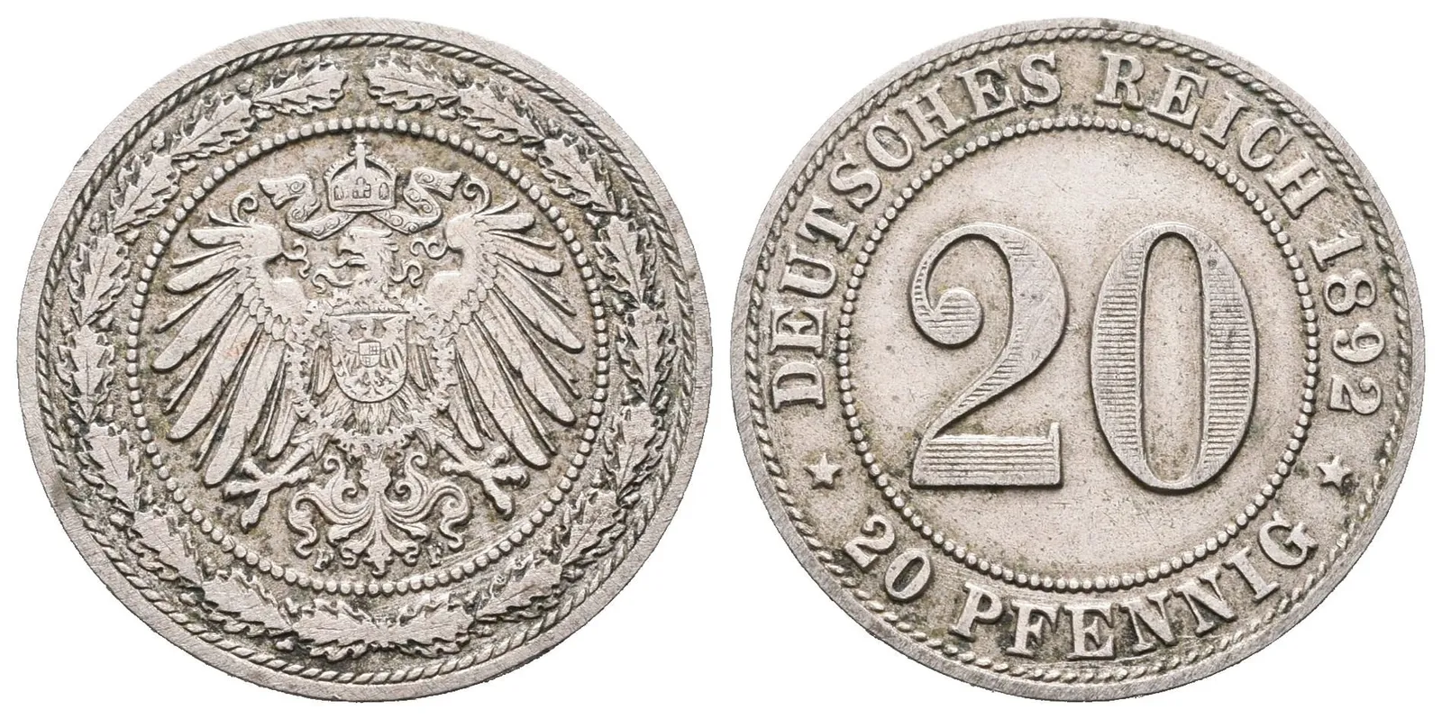 20 Pfennig 1892 F