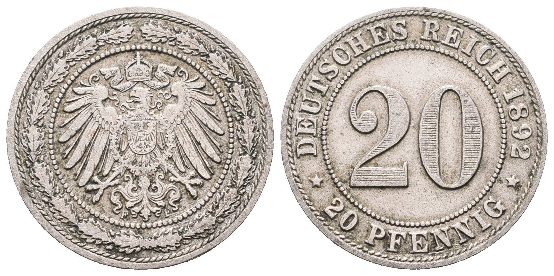 20 Pfennig 1892 F