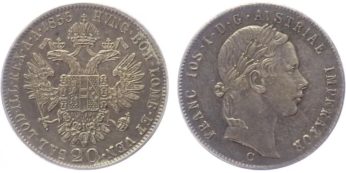 Konvenční měna, 1848 - 1857 — 1