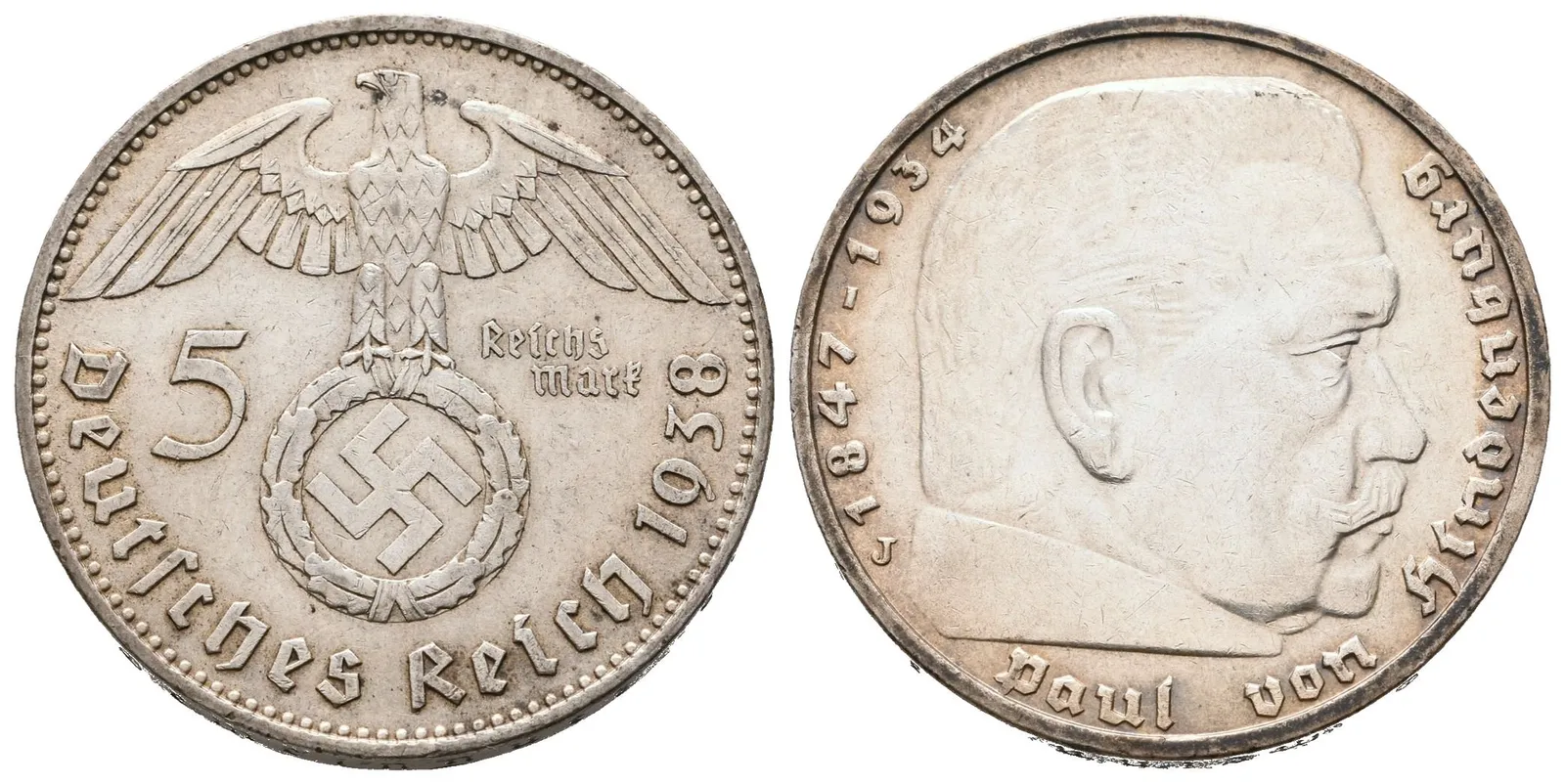 III. říše, 5 Marka 1938 J