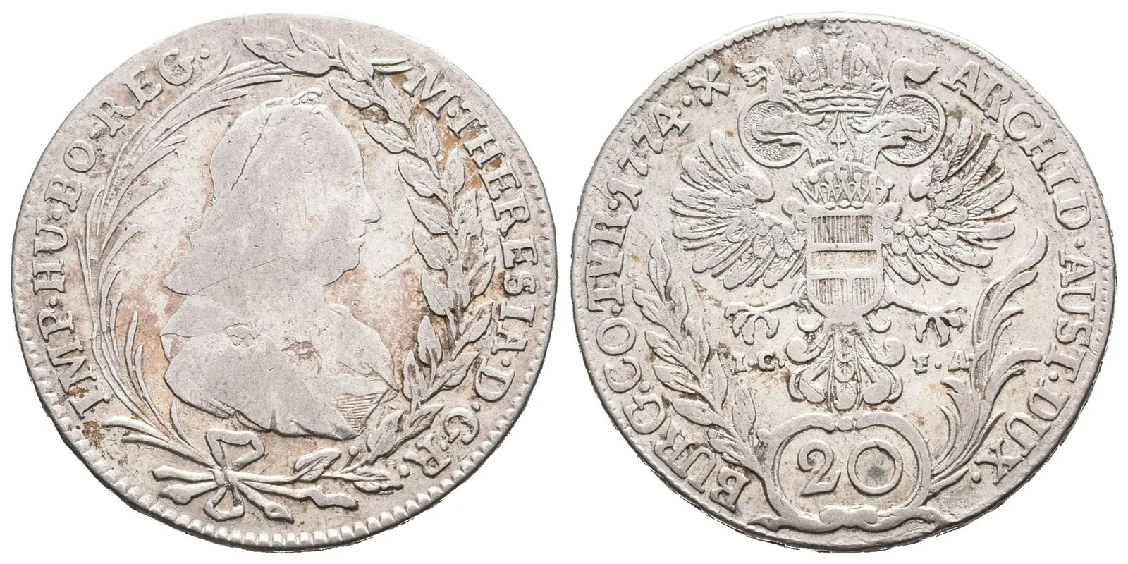 Marie Terezie, 20 Krejcar 1774, Vídeň