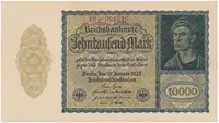 Německo, 10.000 Mark 1922, firemní 6-místný číslovač, Ro.69c