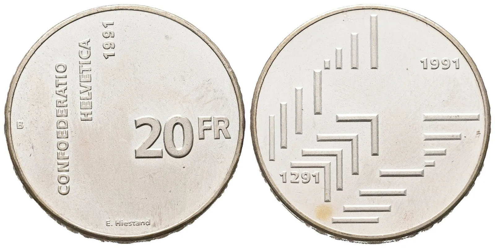 Švýcarsko, 20 Frank 1991 - 700. výročí konfederace