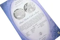 Stříbrná investiční medaile - Hrad Monte Carlo u Luccy - Ag 24,5 g - 999/1000 + Certifikát - fotografie 2