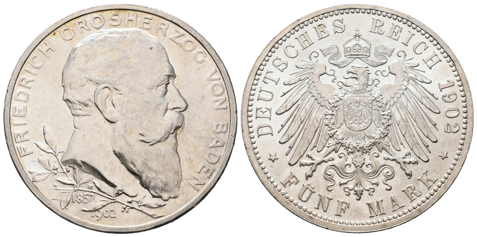 Baden, 5 Marka 1902 - 50. výročí panování