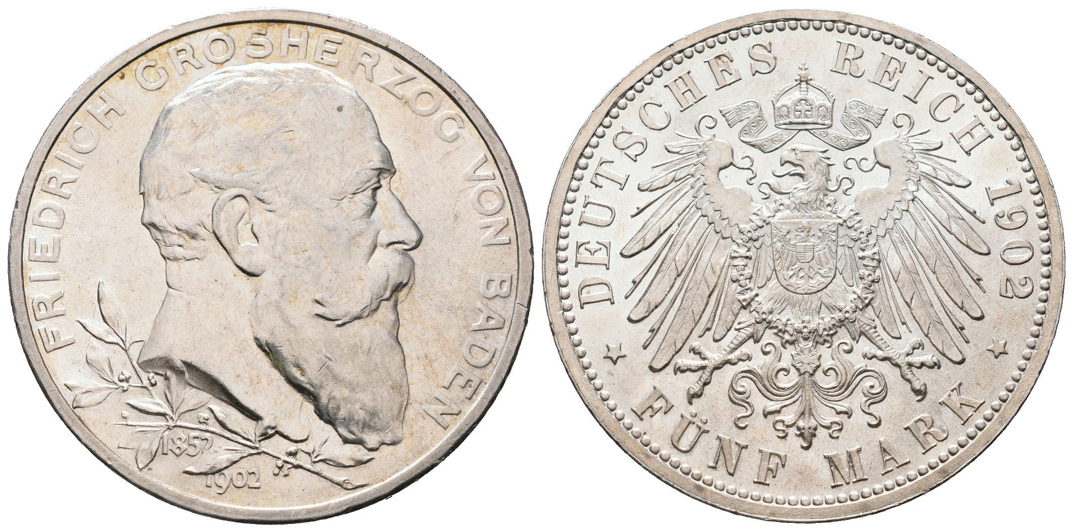 Baden, 5 Marka 1902 - 50. výročí panování
