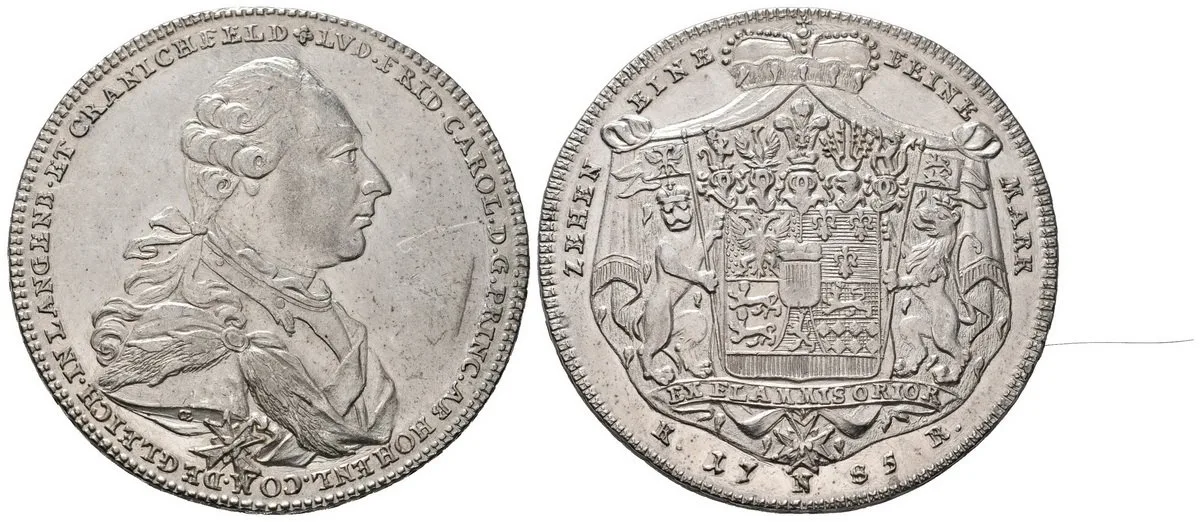 Hohenlohe - Neunstein - Öhringen, Ludwig Friedrich Karl, 1765 - 1805 — 1