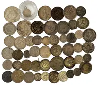 Soubor stříbrných mincí a žetonů z období 17. - 20. století, Evropa - — 2