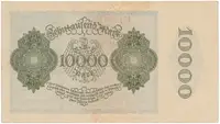 Německo, 10.000 Mark 1922, firemní 6-místný číslovač, Ro.69c - fotografie 2