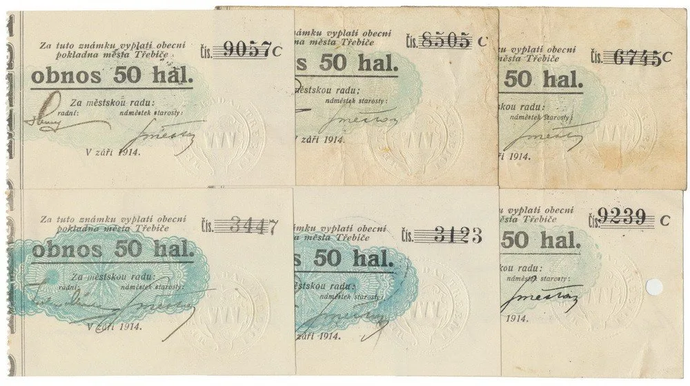 Nouzovky české od roku 1914 — 1