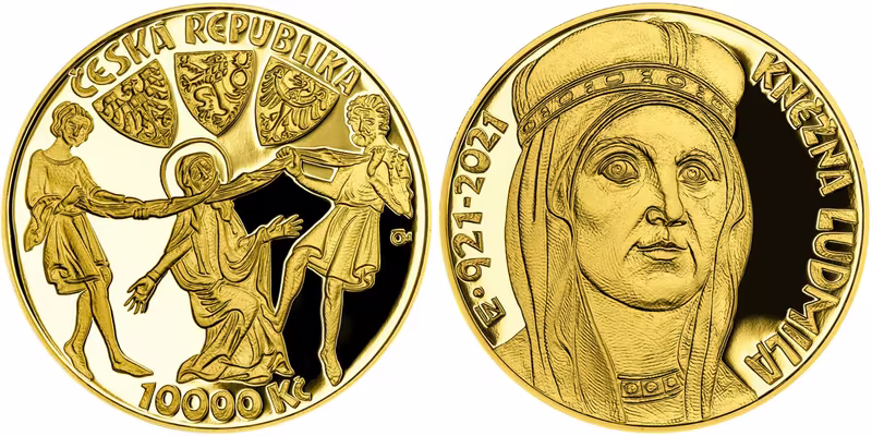 10000 Kč 2021 - Kněžna Ludmila, PROOF