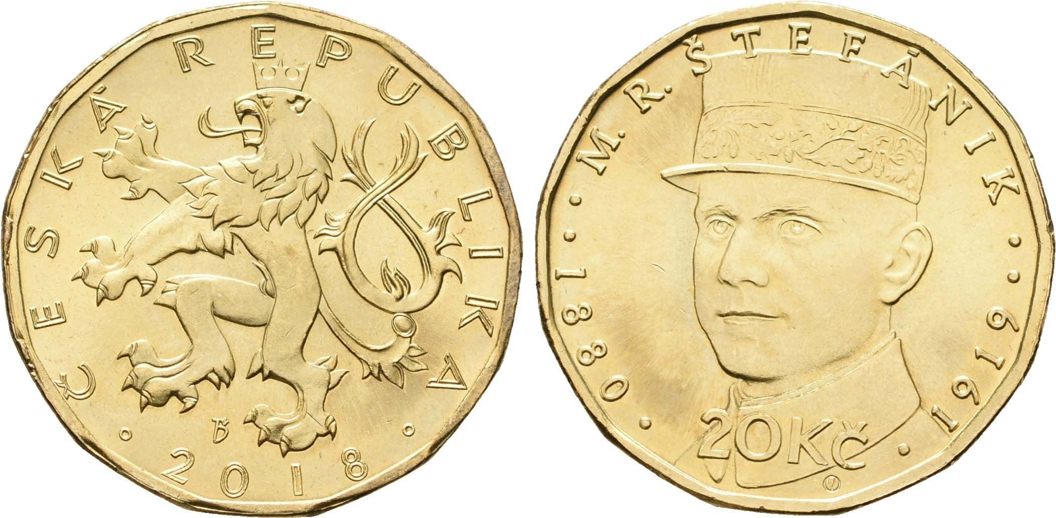 20 Koruna 2018 Milan Rastislav Štefánik