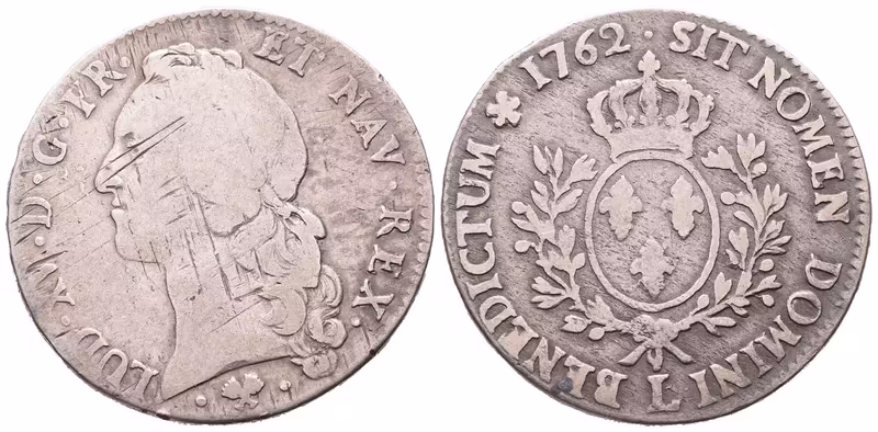 Francie, Ecu 1762 L, Bayonne