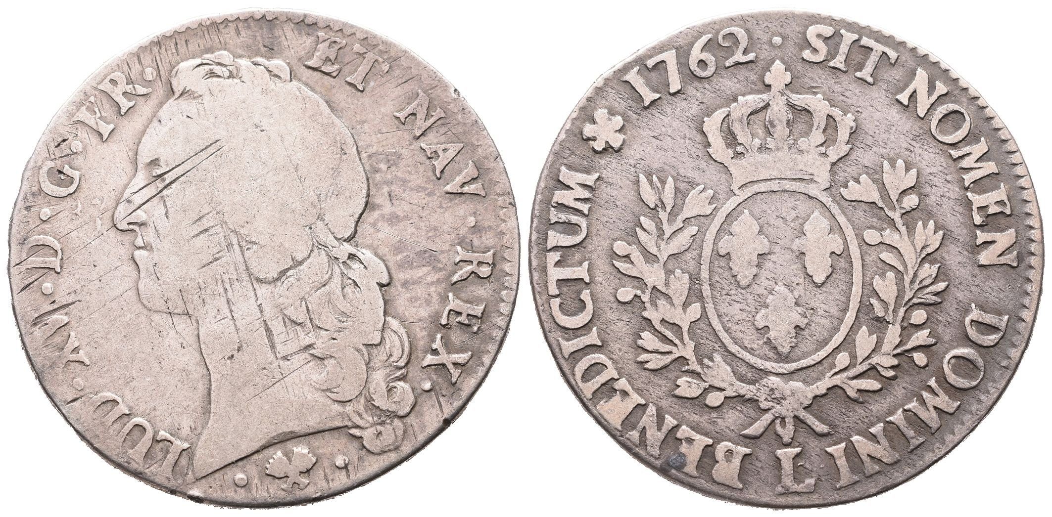 Francie, Ecu 1762 L, Bayonne