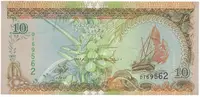 Maledivy, 10 Rufiyaa 1998-2006, P.19