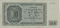 1000 Koruna 1942, II. vydání, série Gb, Hej.39a - fotografie 2