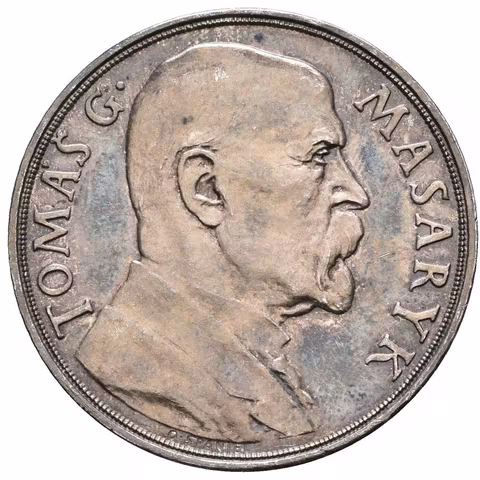 AR Medaile 1935 - K 85. narozeninám T. G. Masaryka. Poprsí T. G. Masaryka zprava,